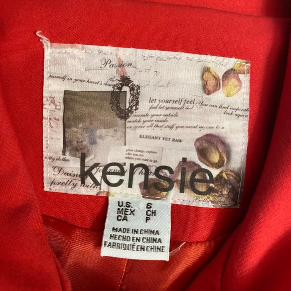 Kenzie Red Spring Fancy Blazer, size S - Picture 9 of 11